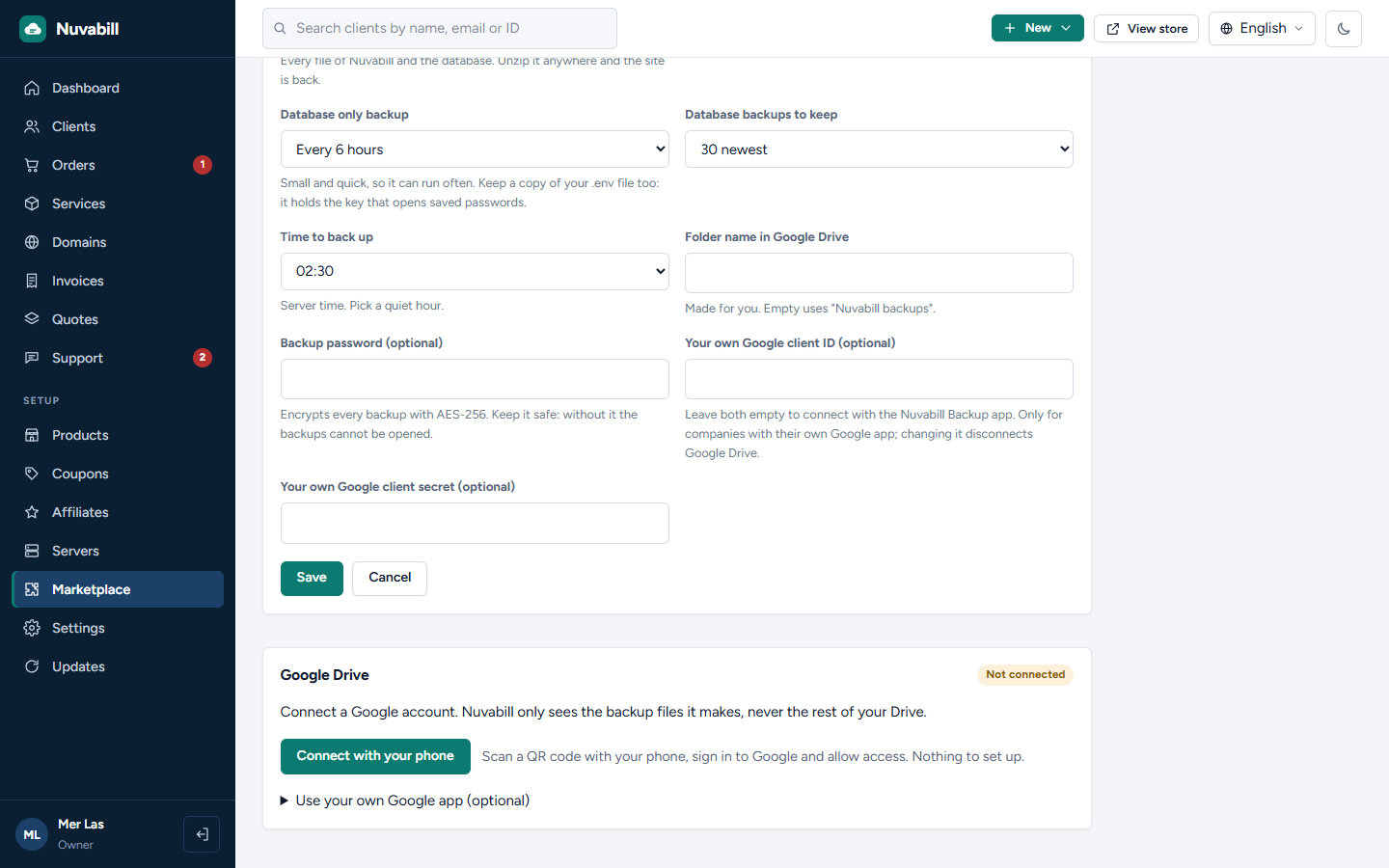 Google Drive backup screenshot 4