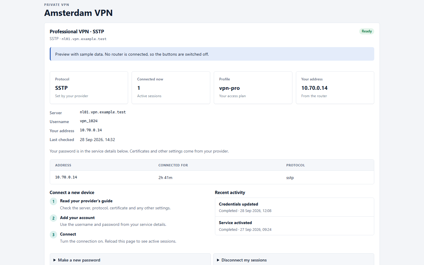 MikroTik VPN screenshot 2