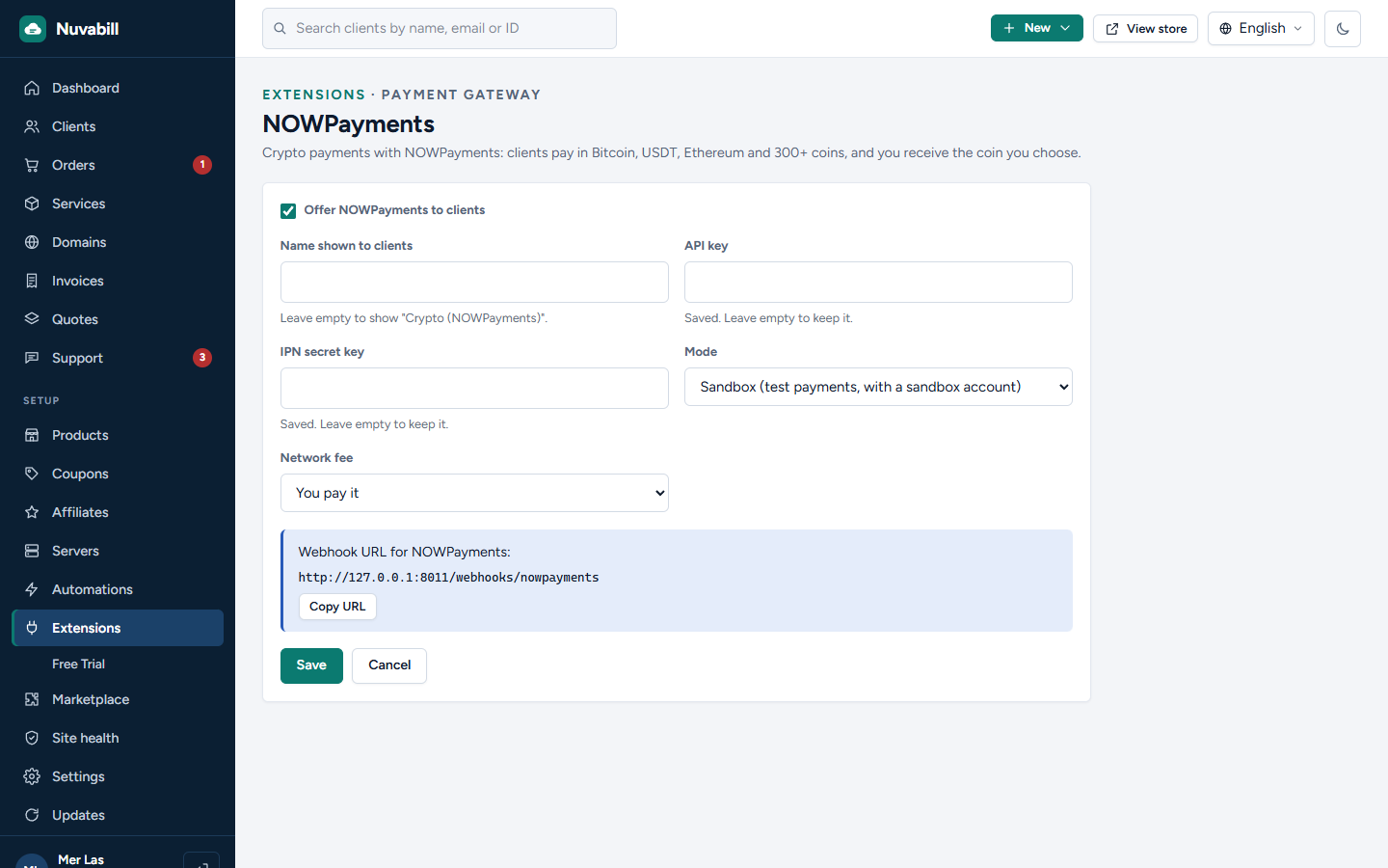 NOWPayments screenshot 2